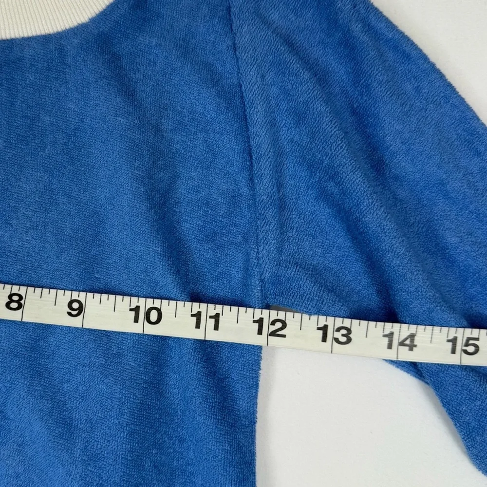 SAB' VINTAGE 80s Terrycloth‎ Nautical Applique Sleeper Footie Pajamas Size 6-12M